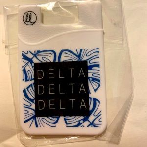 Tri-Delta Greek phone pocket sticker sleeve wallet